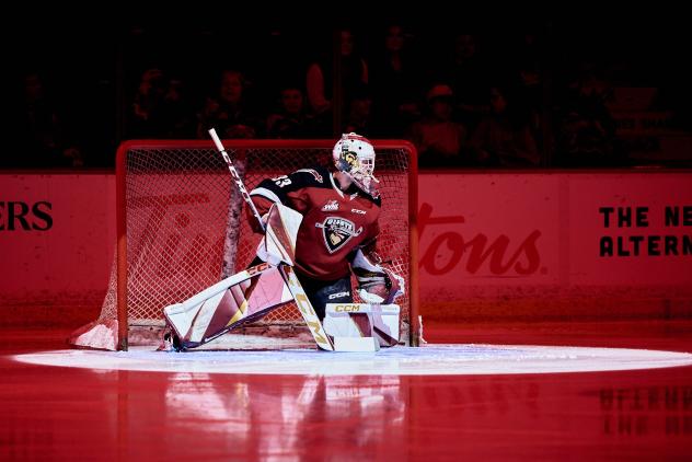Vancouver Giants goaltender Brett Mirwald