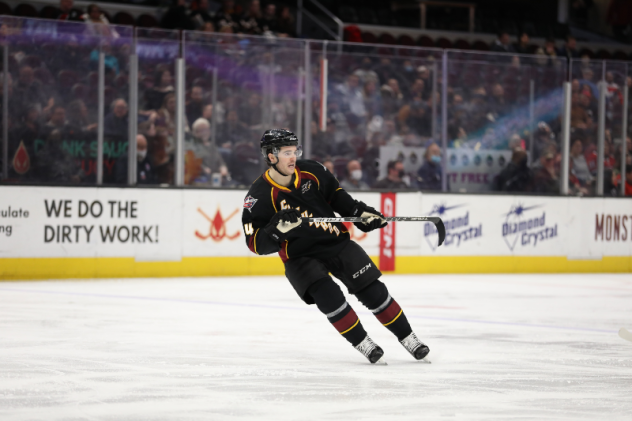 Defenseman Scott Harrington with the Cleveland Monsters