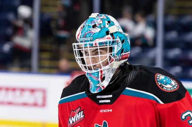 Kelowna Rockets goaltender Jari Kykkanen