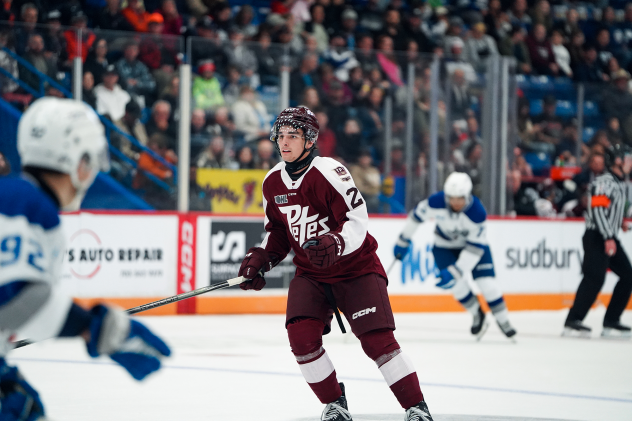 Peterborough Petes' Aiden Young