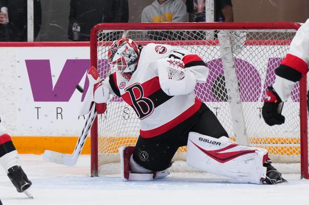 Belleville Senators goaltender Michael Simpson