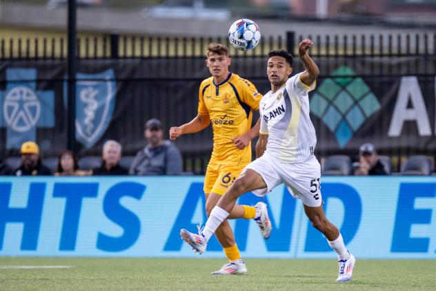Pittsburgh Riverhounds SC forward Bertin Jacquesson