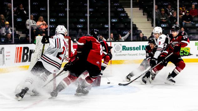 Vancouver Giants battle the Red Deer Rebels