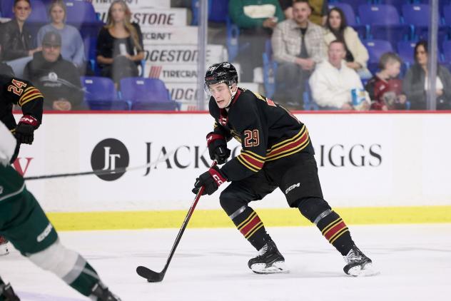 Former Vancouver Giants captain Sam Honzek