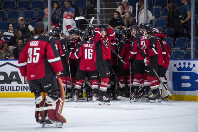 Vancouver Giants celebrate win
