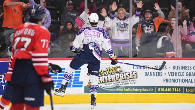 Flint Firebirds' Nathan Aspinall on game night