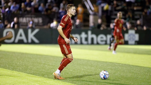 Phoenix Rising's Tomas Angel on the field