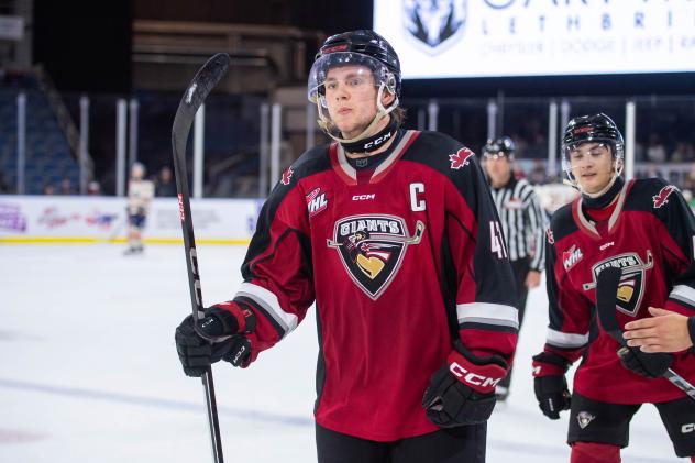 Vancouver Giants defenceman Mazden Leslie