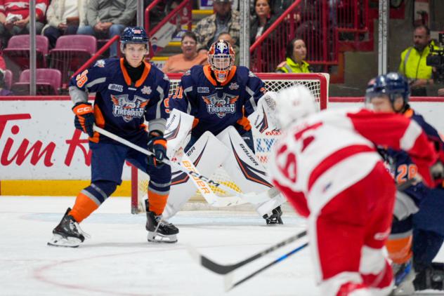 Flint Firebirds battle the Soo Greyhounds