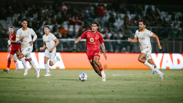 Phoenix Rising's Federico Varela in action