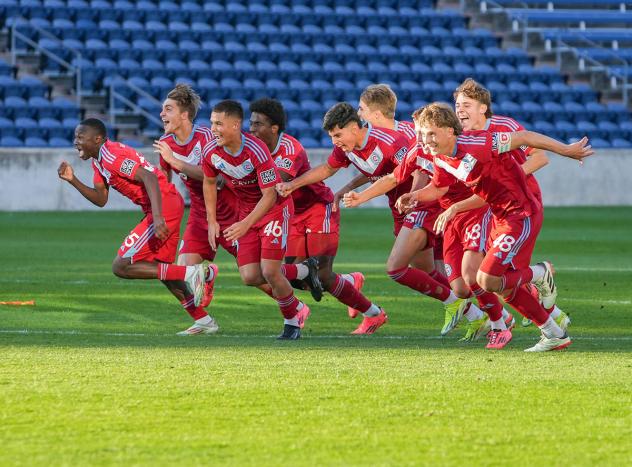 Chicago Fire FC II celebration