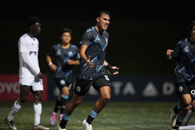 Tacoma Defiance reacts after a goal