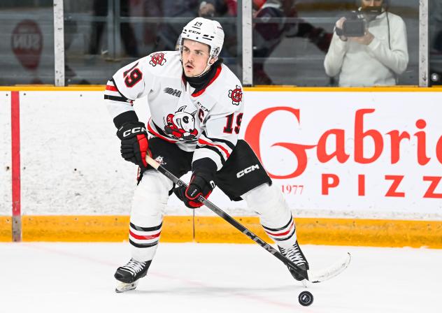 Forward Gavin Bryant with the Niagara IceDogs