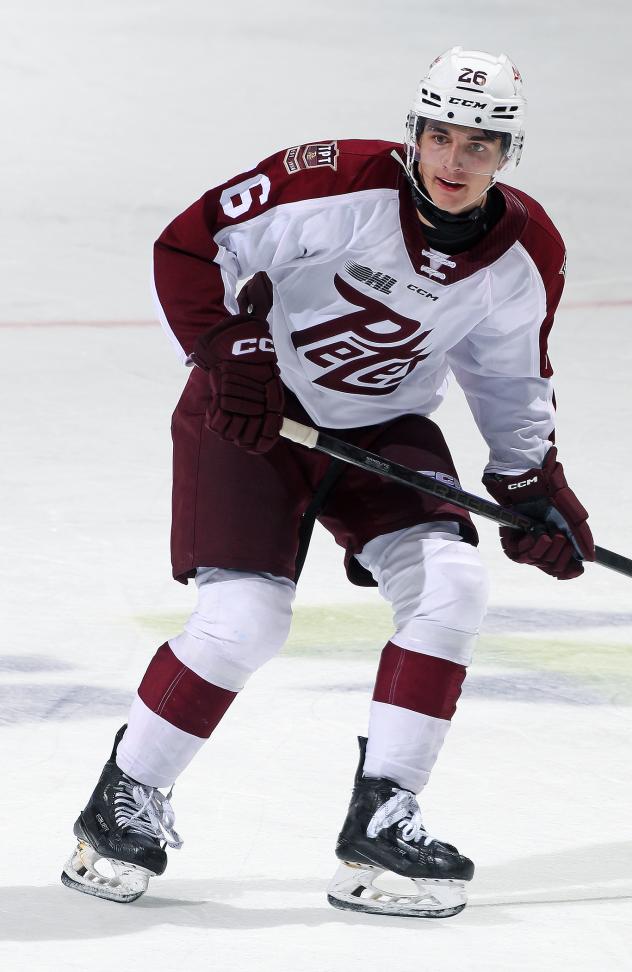 Peterborough Petes forward Aiden Young