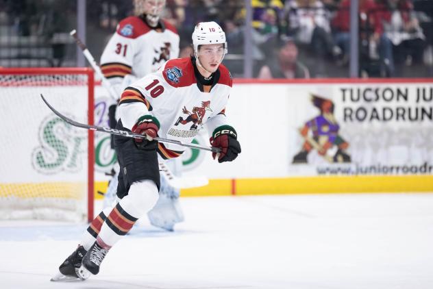 Tucson Roadrunners defenseman Maveric Lamoureux