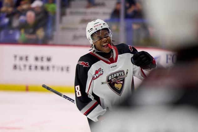 Vancouver Giants forward Aaron Obobaifo