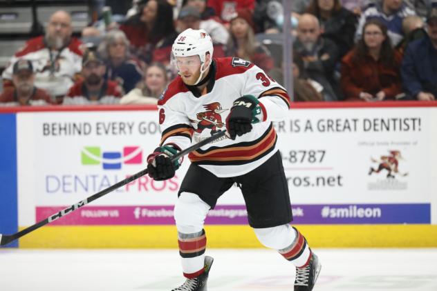 Tucson Roadrunners forward Hunter Drew