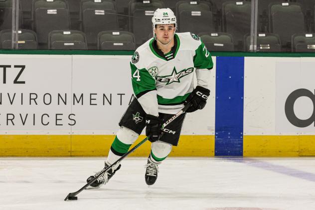 Defenseman Gavin White with the Texas Stars