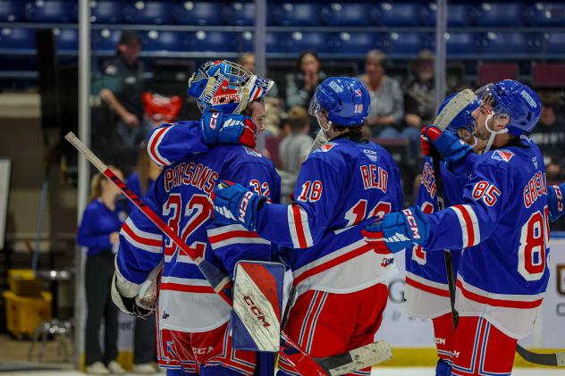 Kitchener Rangers celebrate win
