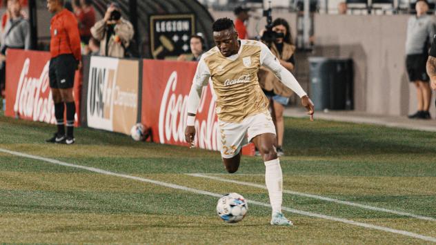 Birmingham Legion FC forward Tabort Etaka