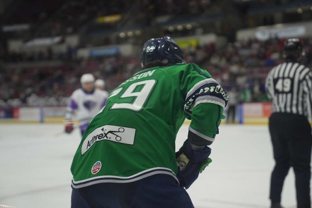 Florida Everblades' Adrien Bisson on game night