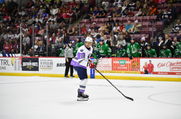 South Carolina Stingrays' Micah Miller on the ice