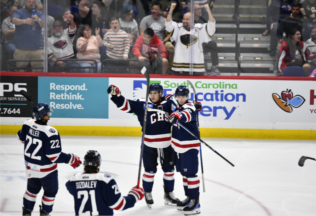 South Carolina Stingrays celebrate win