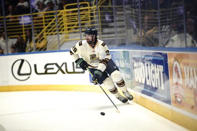 Florida Everblades' Adrien Bisson on game night