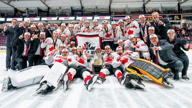 Canada White celebrates win