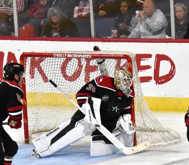 Allen Americans goaltender Dylan Wells