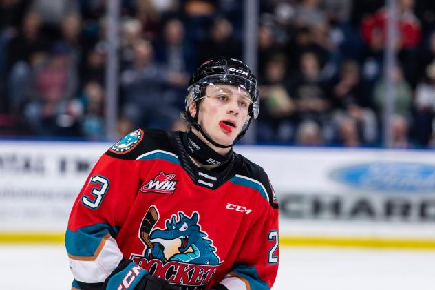 Ethan Mittelstadt with the Kelowna Rockets