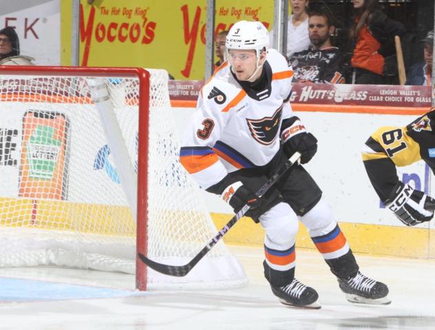 Lehigh Valley Phantoms defenseman Helge Grans