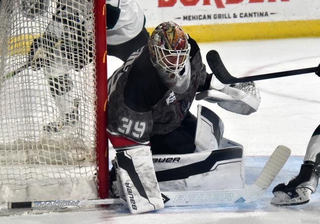 Allen Americans goaltender Dylan Wells