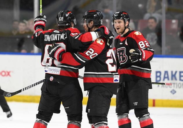Rapid City Rush celebrate a goal