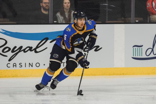 Defenseman Kazimier Sobieski with the Sioux Falls Stampede