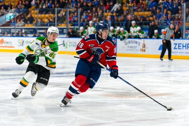 Kitchener Rangers defenseman Cameron Reid