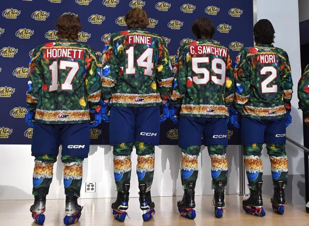 Edmonton Oil Kings Teddy Bear Toss jerseys
