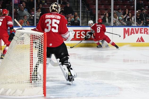 Allen Americans goaltender Anson Thornton