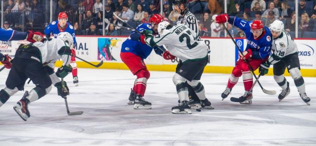 Allen Americans battle the Utah Grizzlies
