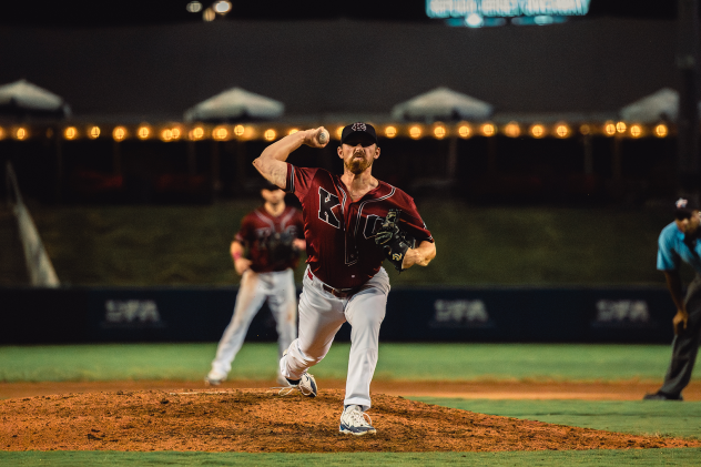 Kansas City Monarchs pitcher Jeff Hakanson