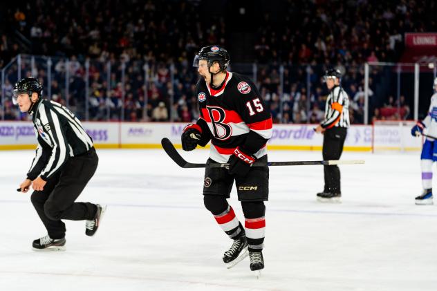 Belleville Senators' Matthew Highmore on game night