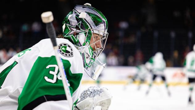 Texas Stars goaltender Ben Kraws