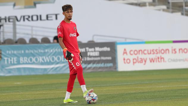 Birmingham Legion FC goalkeeper Fernando Delgado