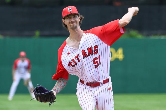 Ottawa Titans pitcher Grant Larson