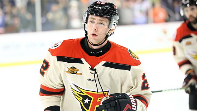 Forward Sam Ruffin with the Indy Fuel
