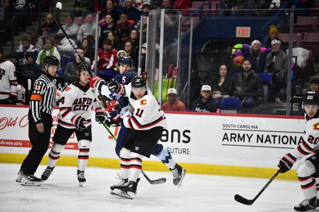 Rapid City Rush's Dustin Manz in action