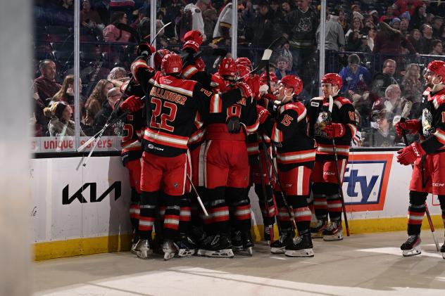 Grand Rapids Griffins celebrate win