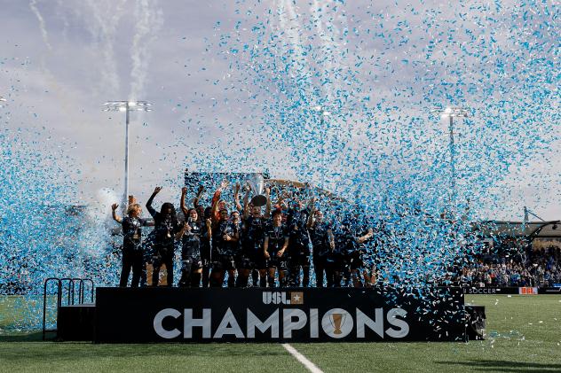 Colorado Springs Switchbacks celebrate their title
