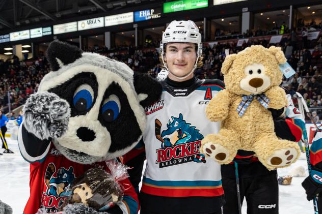Max Graham of the Kelowna Rockets and friends