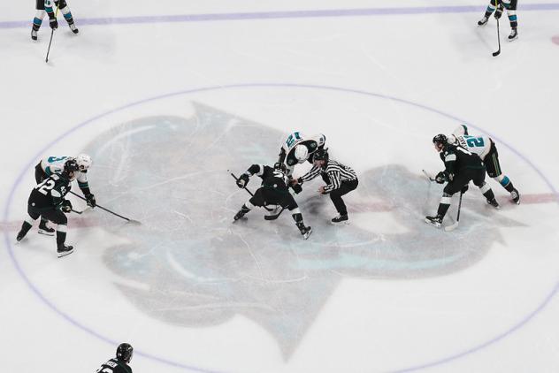 Tahoe Knight Monsters battle the Utah Grizzlies
